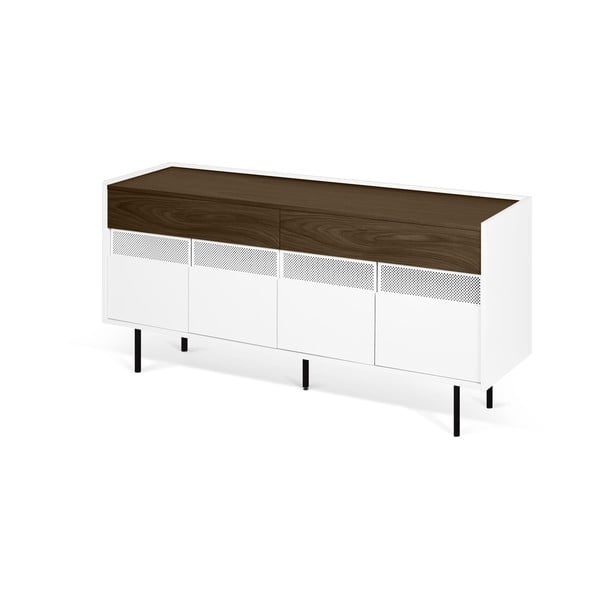 Valge madal kapp 160x77 cm Radio - TemaHome-image-1