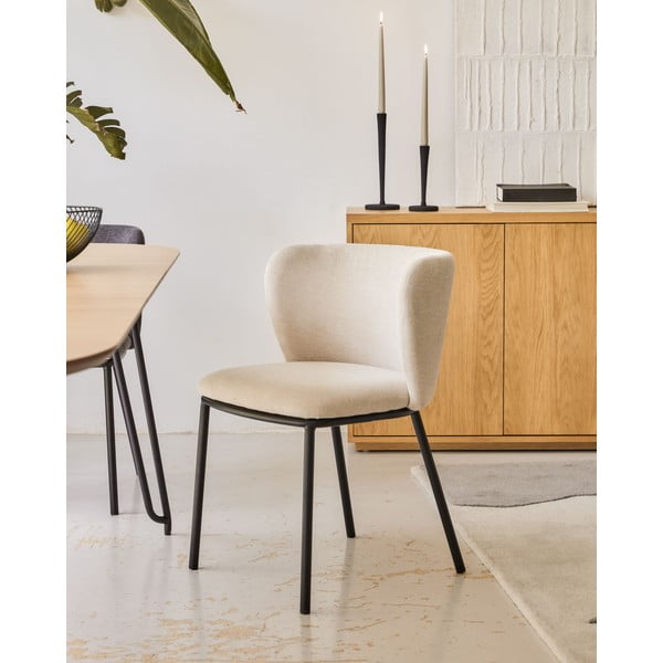 Beež söögitool Ciselia - Kave Home-image-1