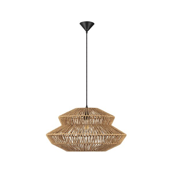 Naturaalse värviga köiest ripplamp, läbimõõduga 50 cm Nua - Nova Luce