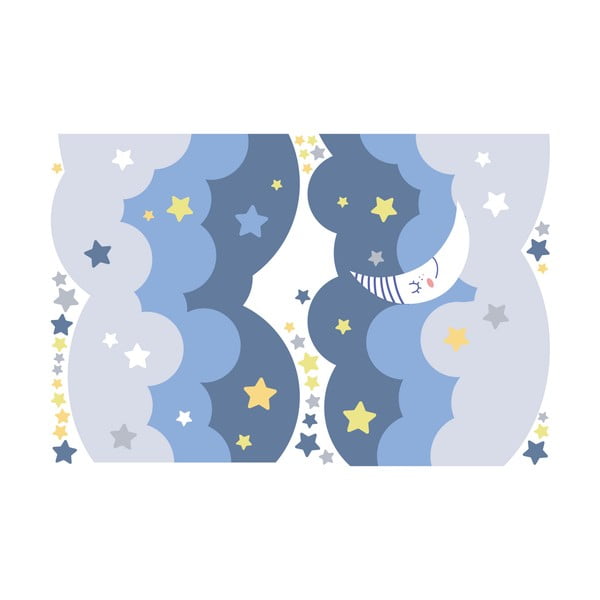 Seinakleebis Skandinaavia pilved koos tähtede ja kuuga - Ambiance-image-2