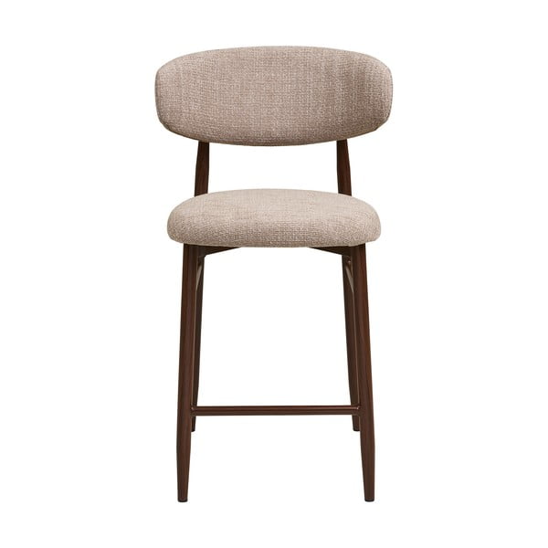 Beež-tumepruun polsterdatud baaritool (istme kõrgus 65 cm) Levanto – House Nordic-image-4