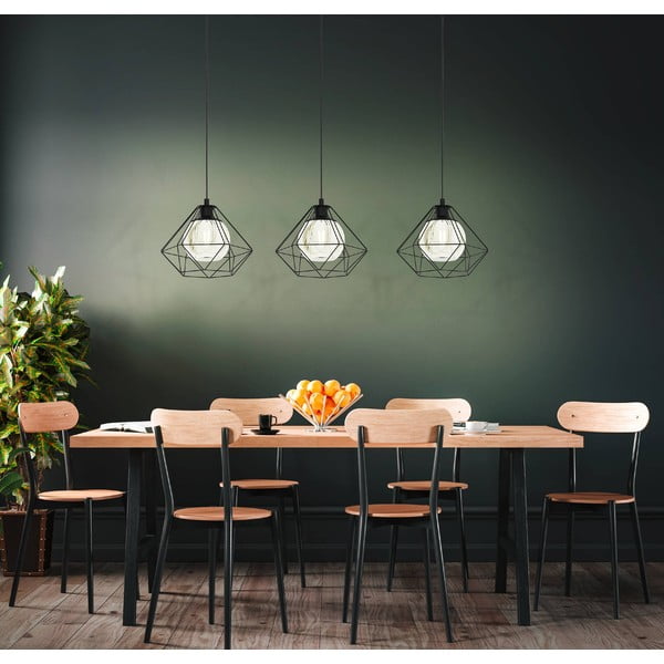 Must rippvalgusti klaasist varjuga VERNHAM - EGLO-image-1