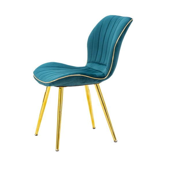 2 türkiissinise pehmendusega söögitooli komplekt Paris - Mauro Ferretti-image-3