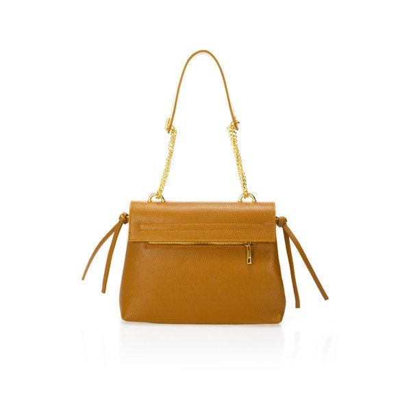 Oranž nahast käekott Anna - Federica Bassi-image-2