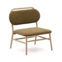 Roheline šenillist tugitool Helda - Kave Home