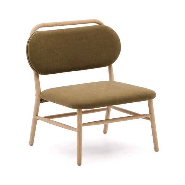 Roheline šenillist tugitool Helda - Kave Home