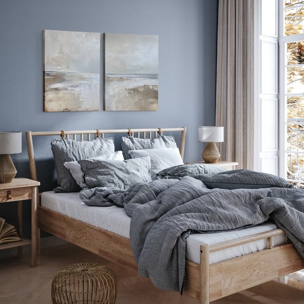 Käsitsi maalitud elementidega maalid 2 tk komplektis 50x70 cm Breeze - Styler-image-1