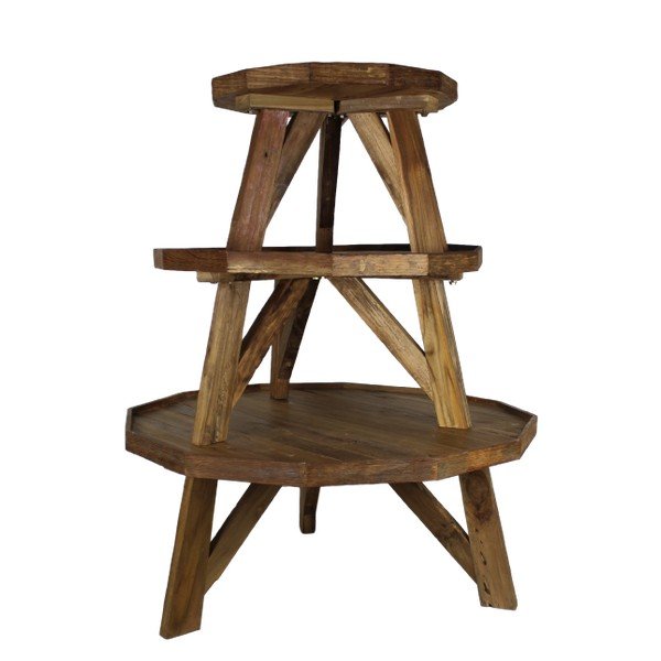 Konferenční stolek  z teakového dřeva HSM collection Diamond, Ø 90 cm-image-1