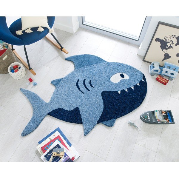 Sinine lastevaip 90x150 cm Shark - Flair Rugs-image-4