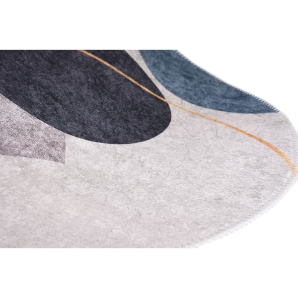 Sinine-hall pestav vaip 120x180 cm Oval - Vitaus-image-2