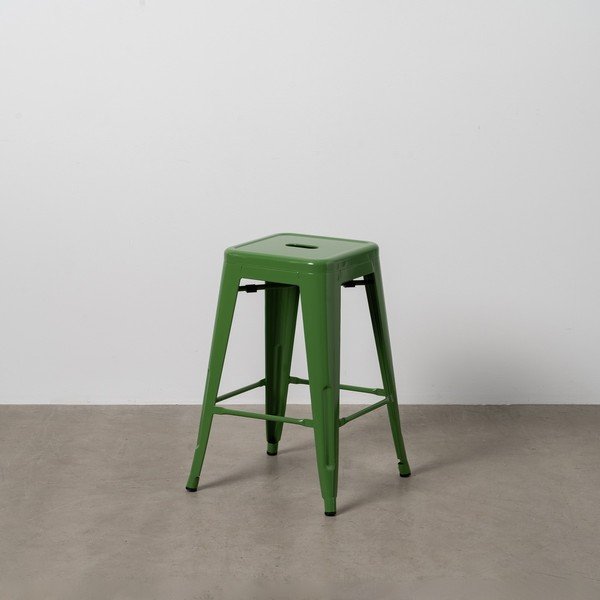 Rohelised metallist baaritoolid 2 tk komplektis (istme kõrgus 61 cm) - Ixia-image-1