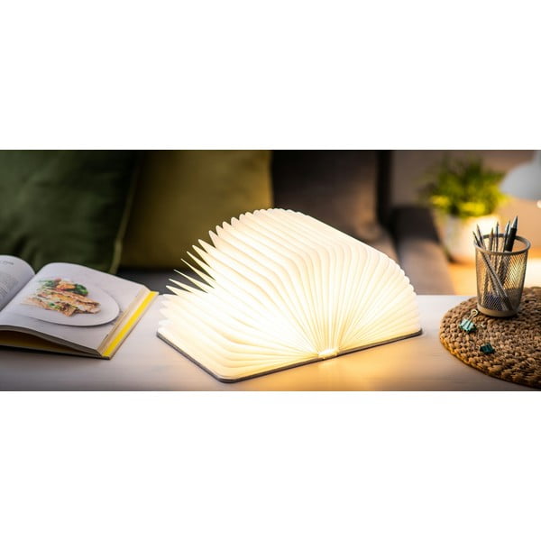 LED laualamp tekstiilist varjuga (kõrgus 2,5 cm) Booklight – Gingko-image-1