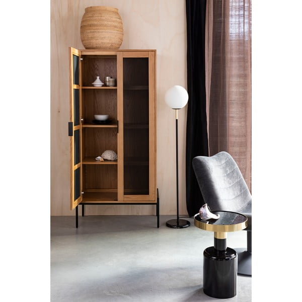 Must-valge põrandavalgusti klaasist varjuga (kõrgus 145 cm) Orion - Zuiver-image-1