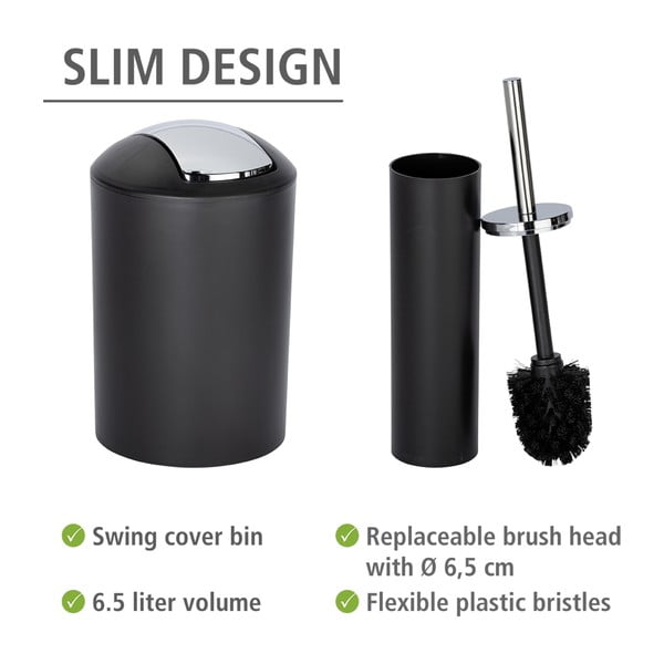 Must plastikust vannitoatarvikute komplekt Calvo - Wenko-image-3