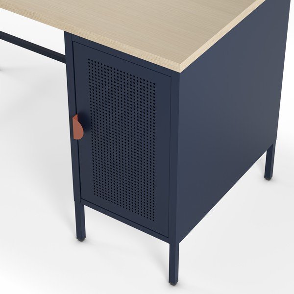Töölaud tammepuust pealispinnaga 60x120 cm Sayla - Marckeric-image-2