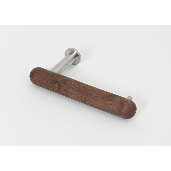 Pähklipuust seinale paigaldatav WC-paberihoidja Yoku - Wireworks-image-3