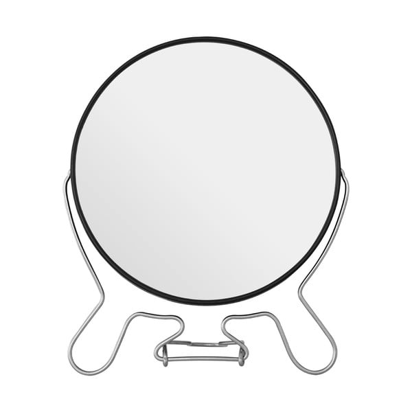 Černé oboustranné kosmetické zrcadlo Premier Housewares, 18 x 22 cm