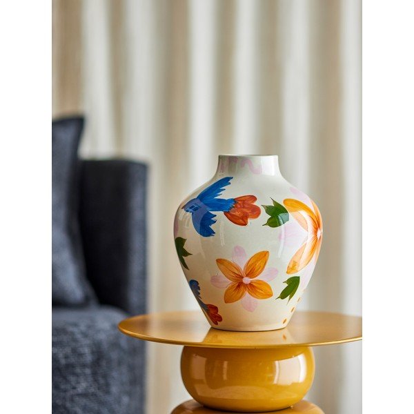 Käsitsi maalitud kivikeraamiline vaas (kõrgus 27 cm) Maricala - Bloomingville-image-1