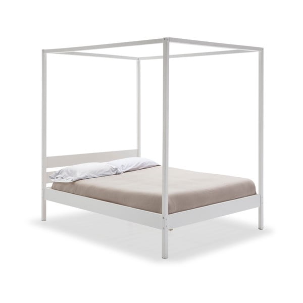 Valge kaheinimesevoodi 140x190 cm Dossel - Marckeric-image-3