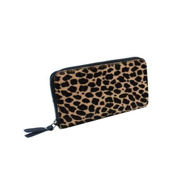 Kožená peněženka se vzorem Andrea Cardone Leopard S-image-1
