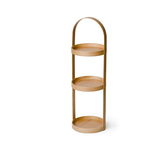 Tammepuidust vannitoariiul Round Caddy Mezza - Wireworks-image-4