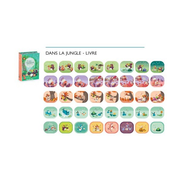 Laste projektsioon muinasjutu komplekt Džungel - Moulin Roty-image-1