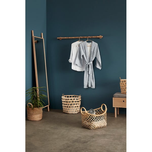 Puidust raamiga põrandapeegel 53x188 cm Lean - Hübsch-image-2