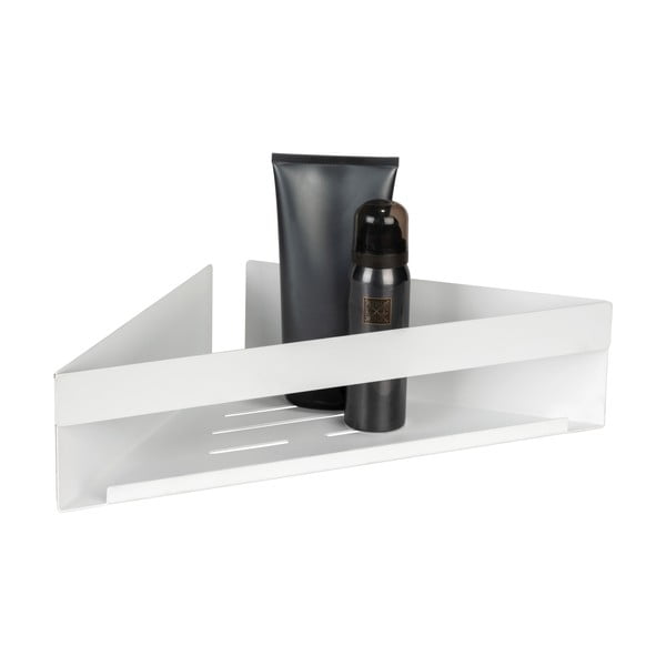 Matt valge turbo-loc roostevabast terasest vannitoa riiul (ilma puurimiseta) Genova - Wenko-image-3