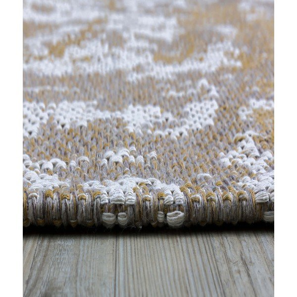 Kollane ja beež puuvillane vaip , 75 x 150 cm Casa - Oyo home-image-2
