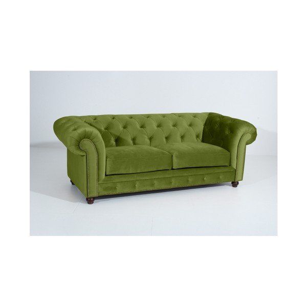 Zelená pohovka Max Winzer Orleans Velvet, 216 cm-image-2