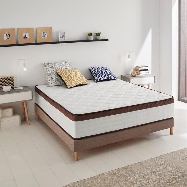 Keskmise/extrakindla vahtpolsterdusega kahepoolne madrats 140x200 cm Royal Multicare - Moonia-image-2