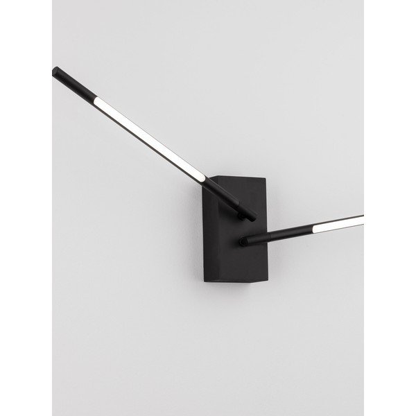 Must metallist LED-seinalamp painduva konstruktsiooniga Raccio - Nova Luce-image-4
