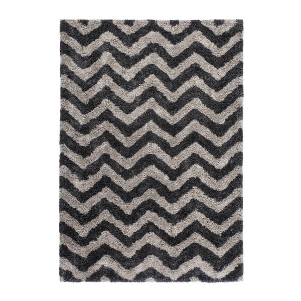 Hnědo-černý ručně tkaný koberec Kayoom Finese Hully, 200 x 290 cm