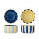 Kollased/sinised keraamilised kausid komplektis 4 tk 300 ml Phoenix - Bloomingville