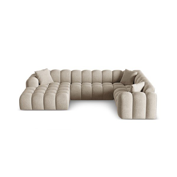 Helepruun šenillist nurgadiivan (parempoolne/U-kujuline) Treno - Cosmopolitan Design