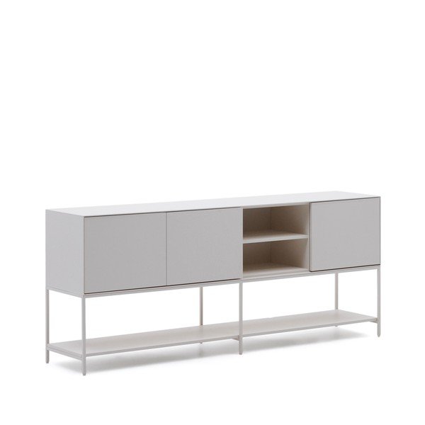 Valge madal kummut 195x80 cm Vedrana - Kave Home-image-2