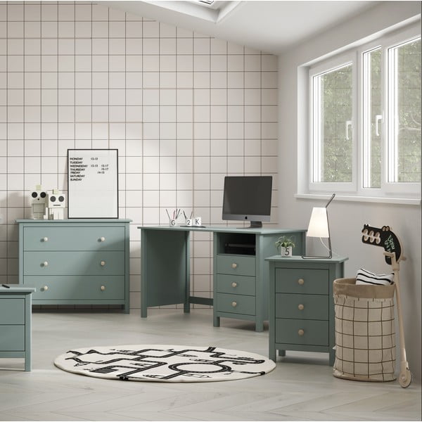 Laste kirjutuslaud männipuidust 54x120 cm Max - Marckeric-image-1