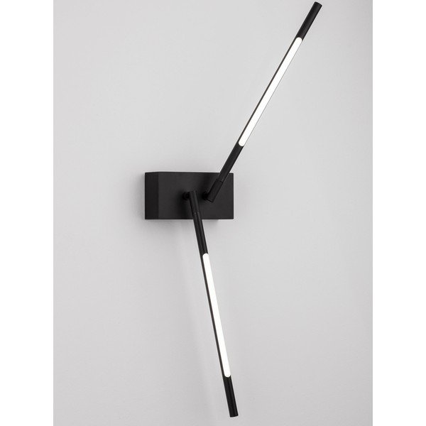 Must metallist LED-seinalamp painduva konstruktsiooniga Raccio - Nova Luce-image-2