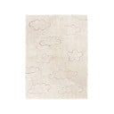 Kreem pestav käsitsi kootud puuvillane laste vaip 120x160 cm Clouds - Lorena Canals