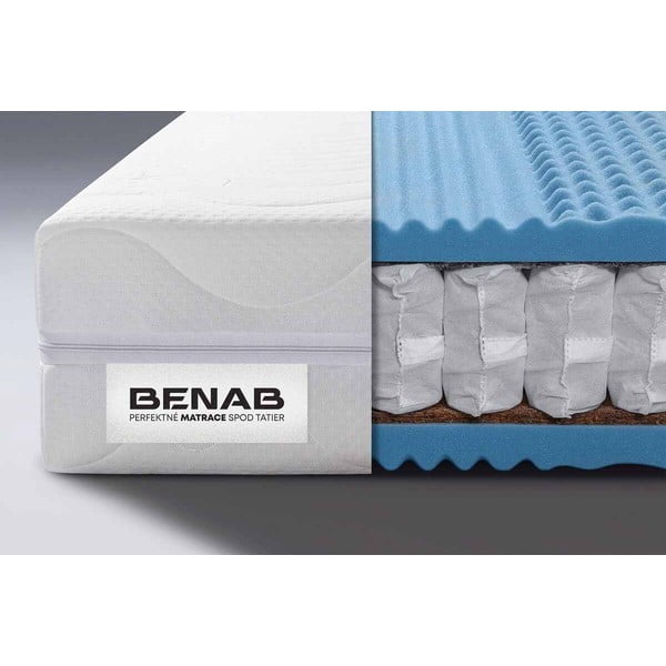 Kõva/keskmise vedruga kahepoolne madrats 140x200 cm BonFlex PLUS - BENAB-image-1