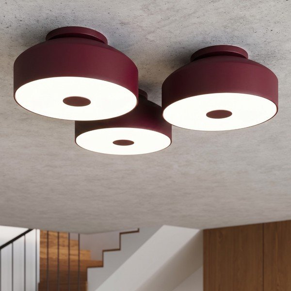 Burgundia värvi terasest laevalgusti ø 30 cm Omiq - Sollux-image-3
