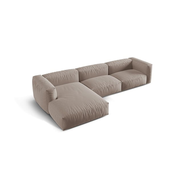 Beež modulaarne nurgadiivan (vasak nurk) Martina - Micadoni Home-image-2