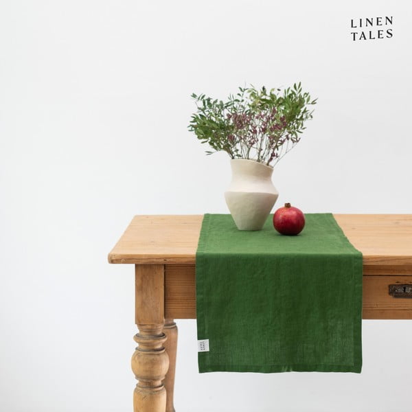 Linane linik 40x200 cm True Green - Linen Tales