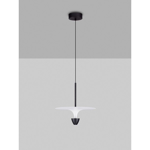 Matt must alumiiniumist LED-rippvalgusti ø 34 cm Topio - Nova Luce-image-2