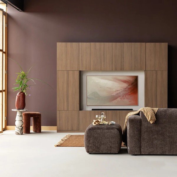 Modulaarne televiisor tumedas naturaalses värvitoonis 160x215 cm Build - WOOOD-image-1