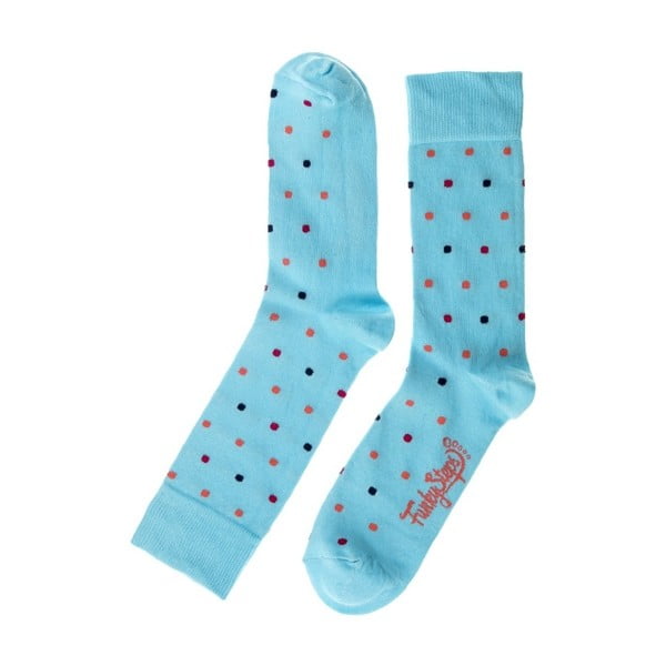 Světle modré ponožky Funky Steps Dots, velikost 39 – 45
