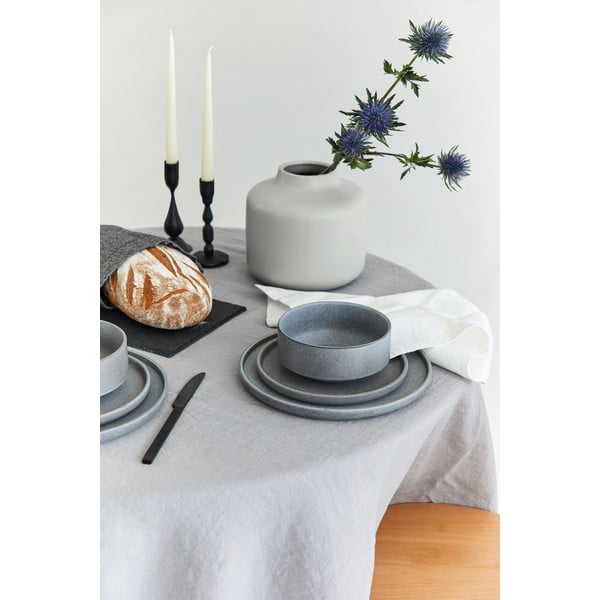 12-osaline hall kivikeraamikast nõude komplekt Malia - Bonami Selection-image-1