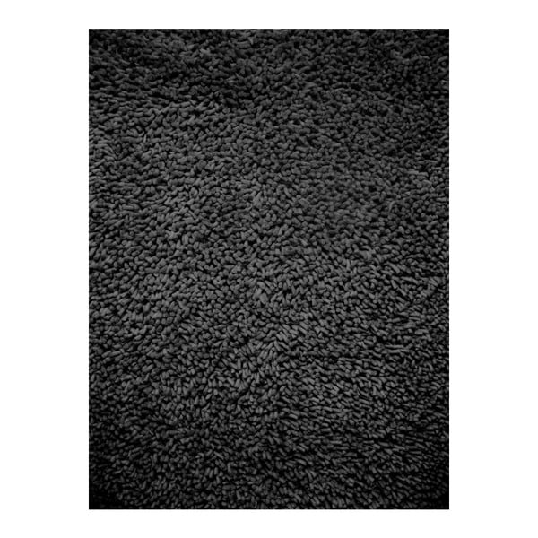 Vlněný koberec Dutch Carpets Rockey Black Uni, 160 x 230 cm