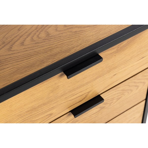 Must tamme raamaturiiul 85x141 cm Swindon - Actona-image-1