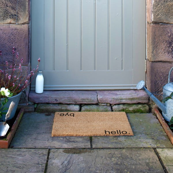 Kookoskiududest matt 40x60cm Hello, Bye - Artsy Doormats-image-4
